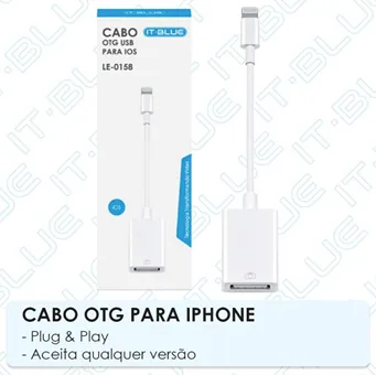 Cabo OTG para Iphone