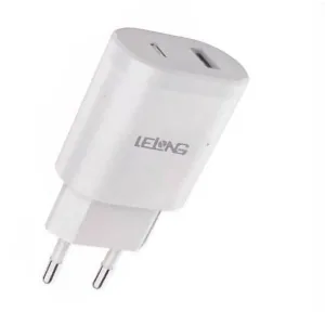 Carregador com saídas Tipo C e USB