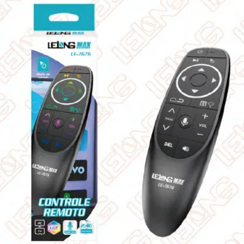 Controle Remoto 2.4G Air Mouse Giroscopio com Comando de Voz